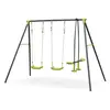 SWEEEK Swing set met 4 plaatsen, 2 singel schommels en 1 face-to-face schomme