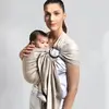 Love Radius Echarpe de portage Sling tissée sans noeud Or blanc