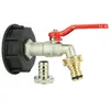 Raccord cuve eau S60X6 - Robinet ECO laiton 15 mm + Nez 20x27
