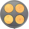 Plaque en fonte d'aluminium SENYA pour 4 mini-crêpes Ø11cm - Crêpière ...