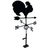 Girouette coq en fer forgé grand modèle + Support Universel