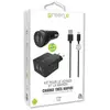 GREEN_E Kit 2USB fastcharge car + secteur + Cable type C - 13m - Blanc