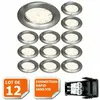Spot LED encastrable fixe - LAMPESECOENERGIE - Alu brossé - 5W - Blanc...
