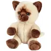 Peluche - ANIMA - Chat Siamois Tetabizous - 17 cmH - Blanc - Plush