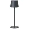 LUMISKY Lampe de bureau touch sans fil en aluminium gris LED blanc dimmable KELLY ROCK H39cm