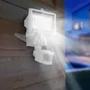 LUMI JARDIN Projecteur solaire avec détecteur cooper white Blanc Plastique 1000LM