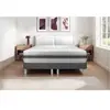 VITALIT Ensemble sommier matelas 200x200 VITALMEMO BACK Mémoire de forme - 25 cm - Equilibré - double sommiers gris