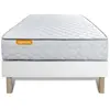 SEPTNUITS Ensemble matelas Mémoire de forme + sommier 90x200 Memo
