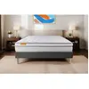 Ensemble matelas sommier 140x190 Memo Luxe Ressorts ensachés et mémoir...