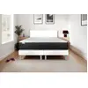 VITALIT Ensemble sommier matelas 160x200 VITALMEMO ONE Mémoire de forme - 24 cm - Ferme - double sommiers blanc