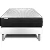 VITALIT Ensemble sommier matelas 90x190 VITALMEMO ONE Mémoire de forme - Ferme - Blanc