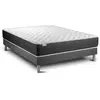 VITALIT Ensemble sommier matelas 140x200 VITALMEMO ONE Mémoire de forme - Ferme - Gris