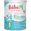 Bébé M Riz 3 en 1 Préparation de Céréales à Complément Protéinique +10...