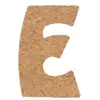 Lettre en bois médium 15 cm