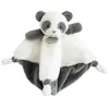 Baby Nat Doudou Babynat Panda Gris Plat - P'tit Panda