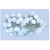 SYSLED Guirlande led 10 mètres 100 boules blanc froid ( guinguette )