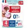 Carryboo Natural Slipjes 30 Slipjes Maat 4 (8-15 kg)