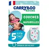 Carryboo Nature Couches Naturelles et Chou Taille 5 (12-25kg), x40