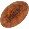 Ballon de rugby en cuir naturel Rebond Vintage Made in France - orange...