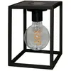 WATT & HOME Lanterne solaire - Lulla - Noir - Batterie - 1 ampoule - Jardin - Métal