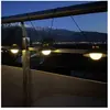 Guirlande solaire - Luna - 5 m - Noir - 10 ampoules - 50 lumens - Rech...