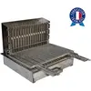 Barbecue Tonio au Charbon de Bois Encastrable Tout Inox avec Grille