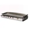 Plancha à gaz LAGOA 4 feux - Plaque et caisson INOX - LG24F