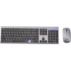 Ensemble Clavier souris sans fil - BLUESTORK - AZERTY - Métal - Silenc...