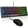 Combo gaming 2 en 1 The G-Lab Hydrogen Clavier Azerty filaire + Souris...