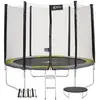 Kangui - Trampoline rond Ø300cm avec filet, échelle, bâche de protecti...