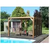 HABRITA Pergola Thermauvent En Bois Avec Vantelles Mobiles Sur Toit Et Mur