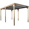 HABRITA Pergola sapin traité très haute température à 215°C - 300 x 502 cm