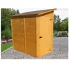 Abri de jardin mural range-vélos-scooters-motos avec porte latérale - 223x130x220cm