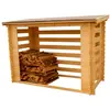 Abri de jardin range-bûches fermé en bois - 4 stères - 236x119x167cm
