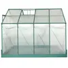 HABRITA Serre de jardin structure en aluminium verte 2,44 x 2,90 x 2,27m