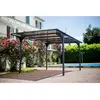 HABRITA Carport en aluminium - Gris anthracite - Toit plat 14,70m²