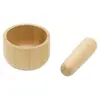 Pebbly NBA094 Set Pilon et Mortier, Bambou, Naturel, 14 x 14 x 11 cm