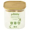 Boîte alimentaire verre et bambou 800ml - Pebbly - Transparent - Verre