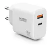 Chargeur secteur Urban Factory avec 1 port USB-C 45 W + 1 port USB-A 1...