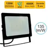 LUTCE Projecteur LED pro haute puissance 150W 20250lm 135lm/W 4000K IP65 - câble 1M - garantie 5 ans