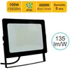Projecteur LED pro haute puissance 100W 13500lm 135lm/W 4000K IP65 - c...