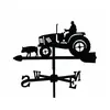 Girouette Fermier sur son Tracteur en fer forgé petit modèle