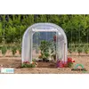 Serre maraichère RICHEL - 6 m² - Pied droit - Polyéthylène 200µ traitée anti UV - Porte zippée et enroulable