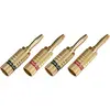 NORSTONE Set de 4 fiches banane plaqué OR enceinte