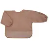 Trois Kilos Sept Bavoir plastifié manches longues Terracotta