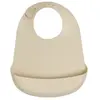 Trois Kilos Sept Bavoir en silicone Nougat