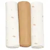 Lot de 3 langes en mousseline Gatsby écru (70 x 70 cm)