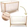 Charlie Crane Lit bébé évolutif Kimi Mousse V2 Bois de rose (60 x 120 cm)