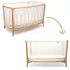 Charlie Crane Lit bébé évolutif Kimi Mousse V2 Lichen (60 x 120 cm)