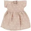 Tenue pour poupée robe Beige Petits Coeurs